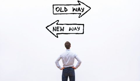 Image depicting old vs new change processes
