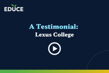 Lexus College testimonial video cover image