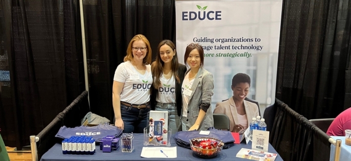 Educe employees at a career fair